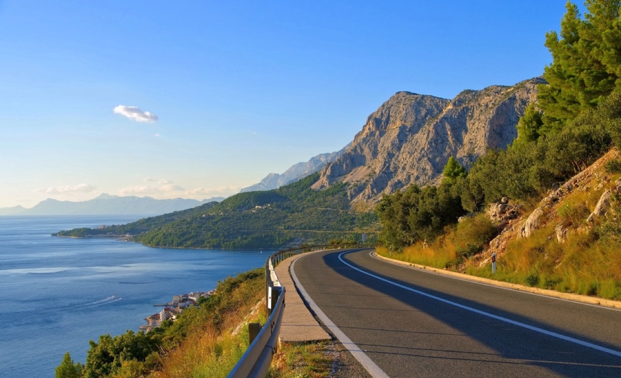 Old road Adriatic coast