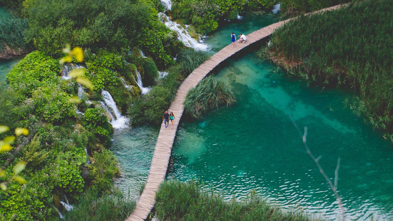 Plitvice lakes - Aerial view