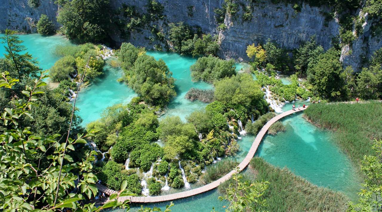 Plitvice lakes - Aerial view